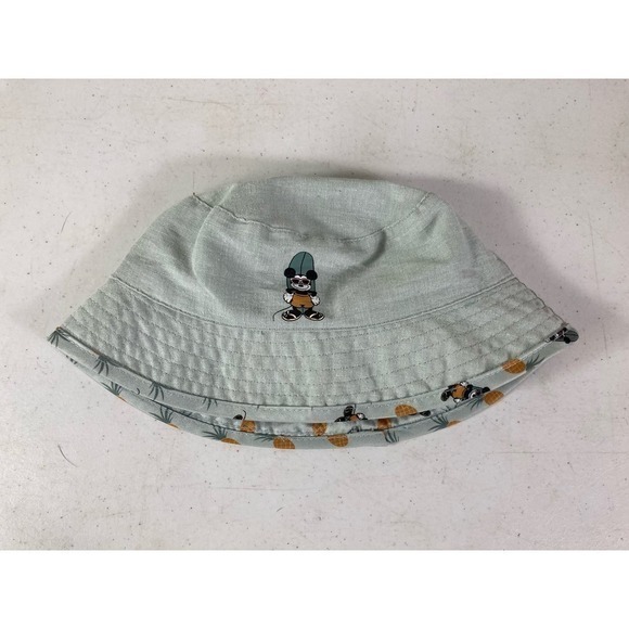 Disney Junior Mickey Reversible Bucket Hat OSFM Kids Summer Cap Green Boys Girls - Picture 5 of 11